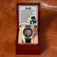 Load image into Gallery viewer, To My Father - Openwork Watch
